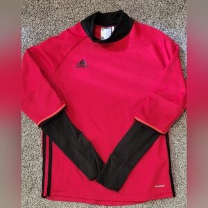 ADIDAS Boy Youth Con16 Training Shirt CLIMACOOL Red Black  Size M 11-12Y